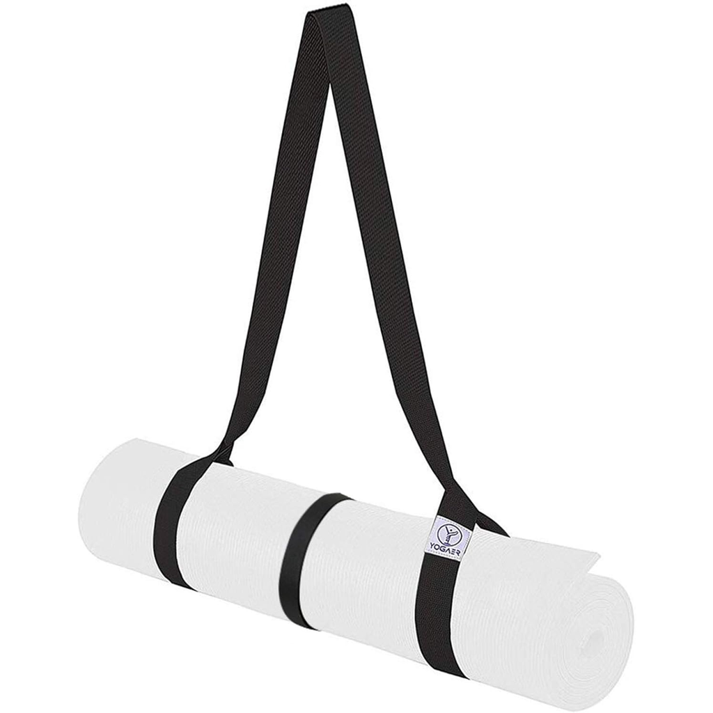 YOGAER Yoga Mat Carrier Strap, Adjustable Thick Straps Sling for Carrying Large Mats, Stretching Band