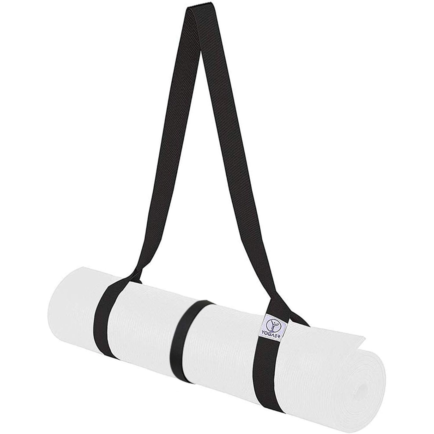 YOGAER Yoga Mat Carrier Strap, Adjustable Thick Straps Sling for Carrying Large Mats, Stretching Band
