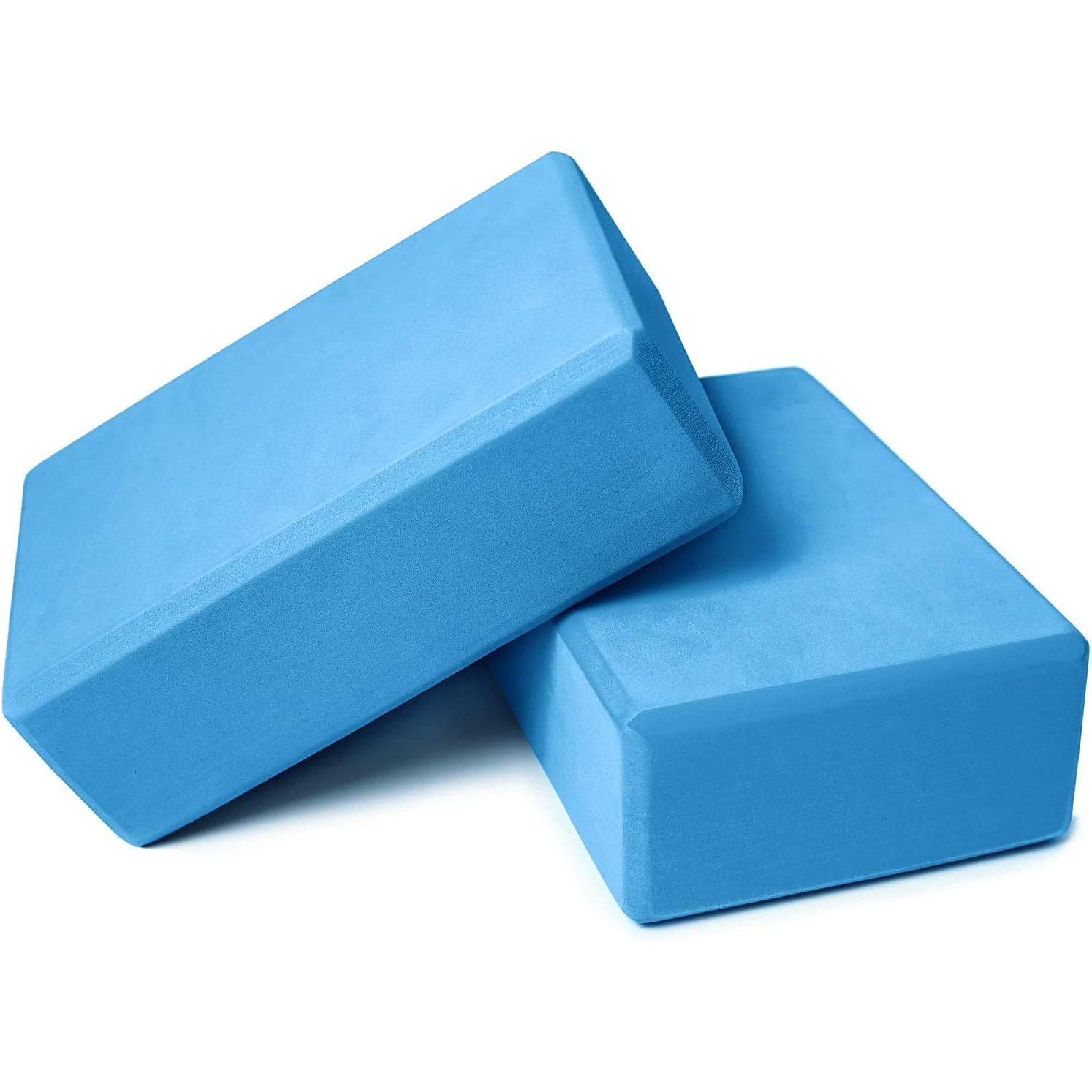 Yoga Blocks 9x6x3, 2 Pack High Density Yoga Brick Foam Blocks to Improve Strength, Flexibility and Balance, Light Wei...