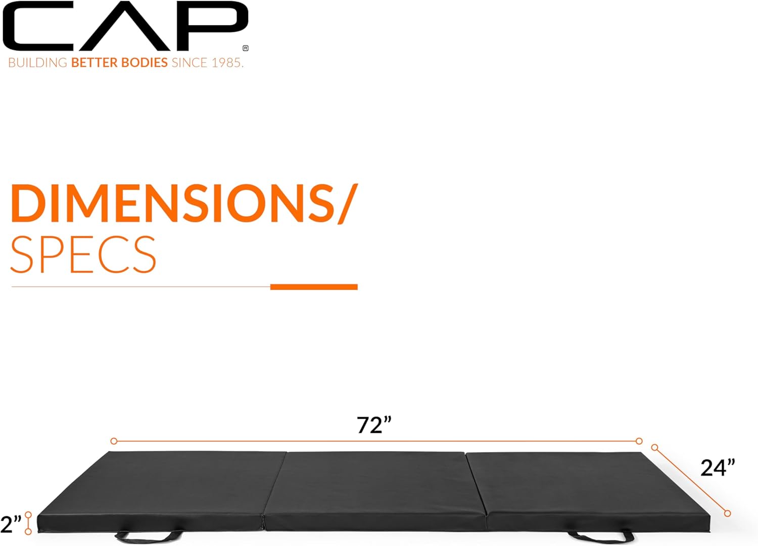 CAP Barbell All Purpose Folding Anti Tear Exercise Training Aerobic Fitness Gym & Gymnastics Balance Mat | Multiple c... - Image 4