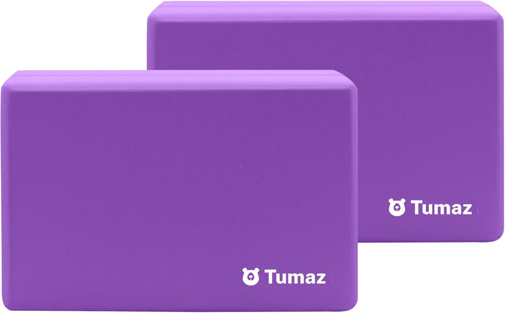 Tumaz Yoga & Stretching Essentials Bundle: 10-Loop Non-Elastic Stretch Strap for Physical Therapy, Yoga, Pilates & 2-... - Image 2