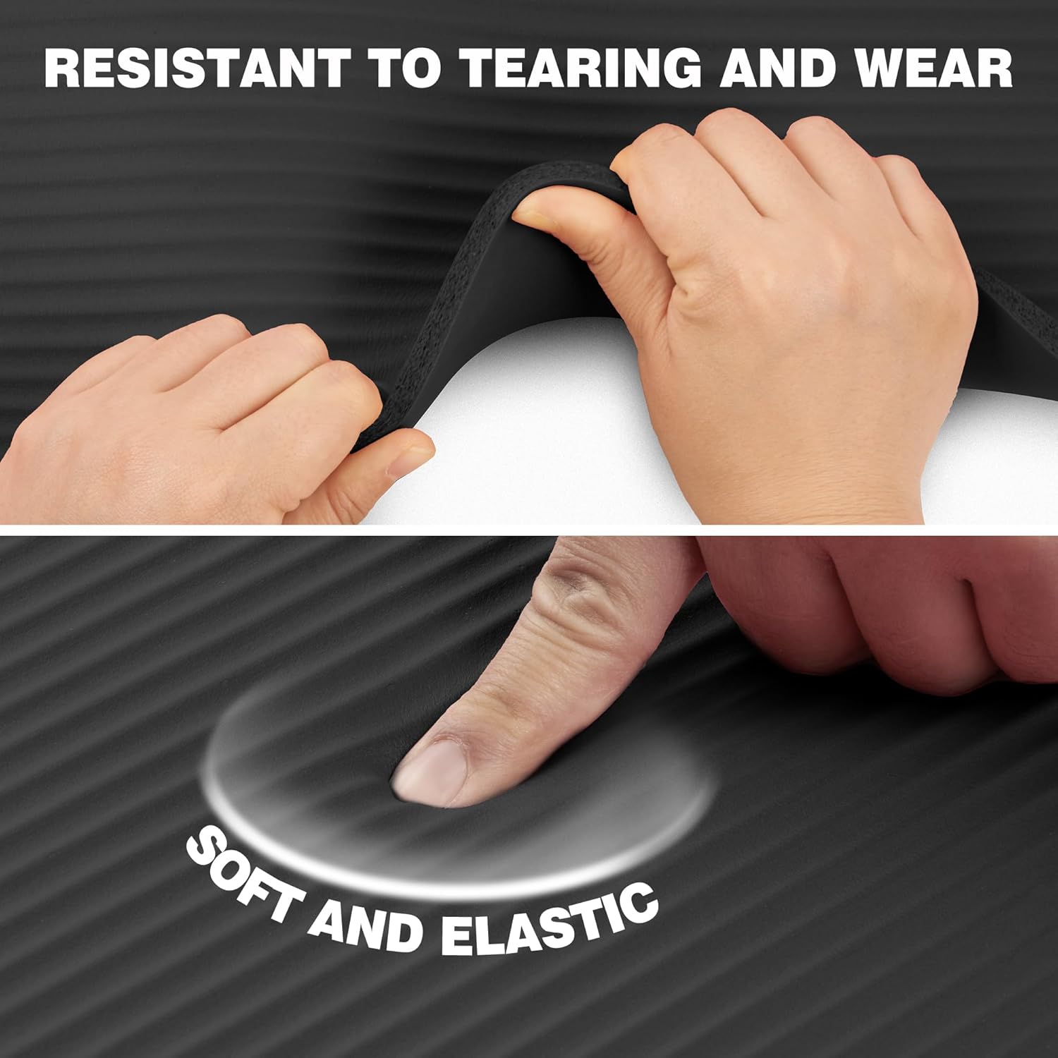 KEEP Extra Thick NBR Yoga Mat for Women & Men, 10mm Thick, 72”x24” Large Exercise Mat with Non-Slip Workout Mat for Y... - Image 5