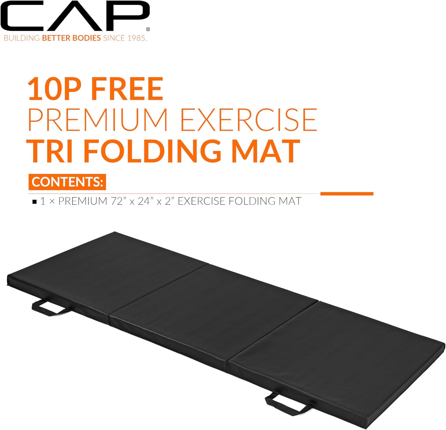 CAP Barbell All Purpose Folding Anti Tear Exercise Training Aerobic Fitness Gym & Gymnastics Balance Mat | Multiple c... - Image 2