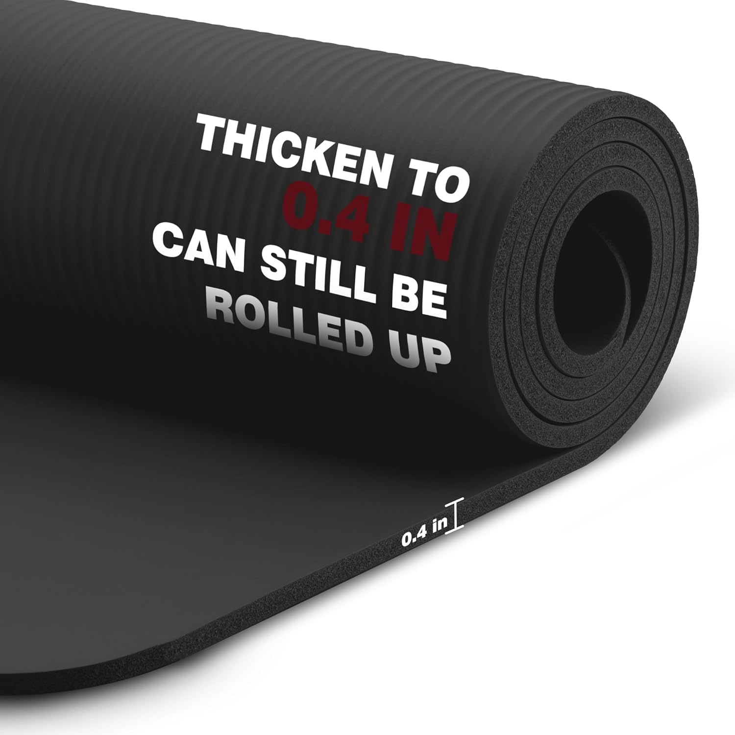 KEEP Extra Thick NBR Yoga Mat for Women & Men, 10mm Thick, 72”x24” Large Exercise Mat with Non-Slip Workout Mat for Y... - Image 3