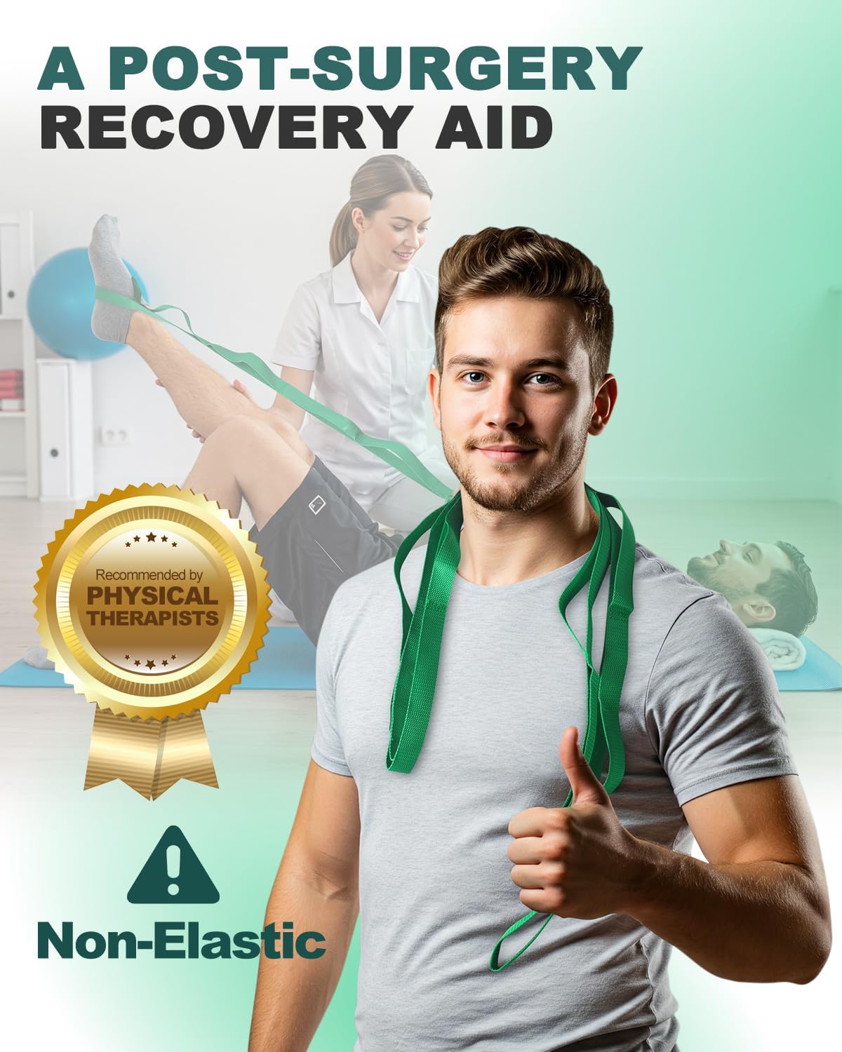 Trideer Yoga Block & Strap Set, Foam Yoga Block with 10-Loop Stretching Strap for Flexibility, Balance, Support & Rec... - Image 4