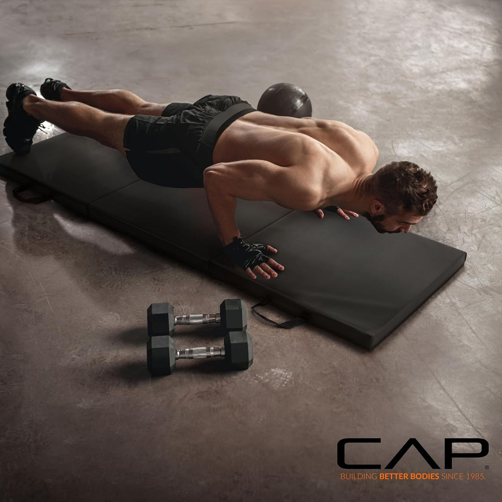 CAP Barbell All Purpose Folding Anti Tear Exercise Training Aerobic Fitness Gym & Gymnastics Balance Mat | Multiple c... - Image 6
