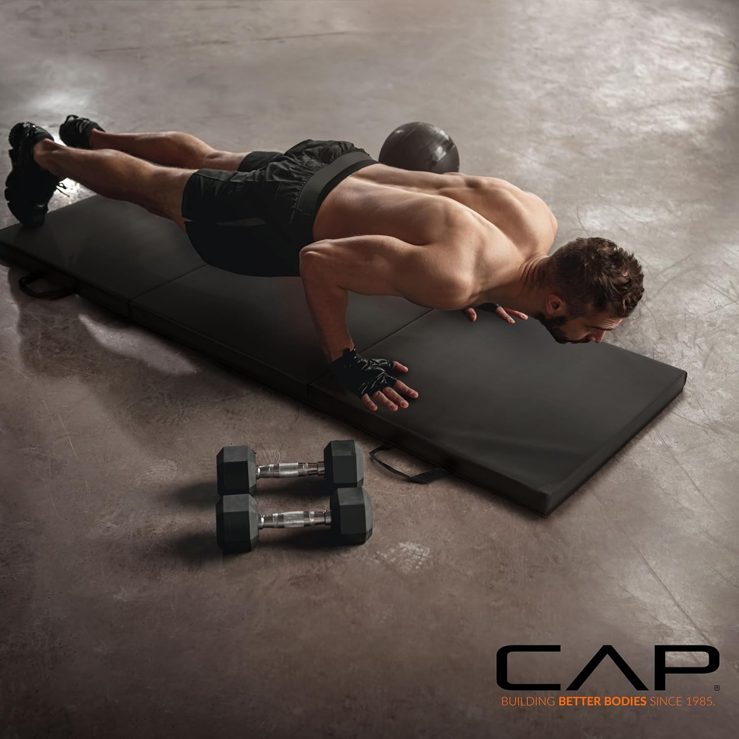 CAP Barbell All Purpose Folding Anti Tear Exercise Training Aerobic Fitness Gym & Gymnastics Balance Mat | Multiple c... - Image 6