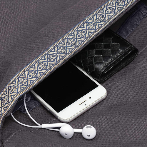 Ewedoos Canvas Yoga Mat Bag Fits Most Mats Yoga Bag with Large Storage Pockets to Hold More Accessories Ideal for Pil... - Image 2